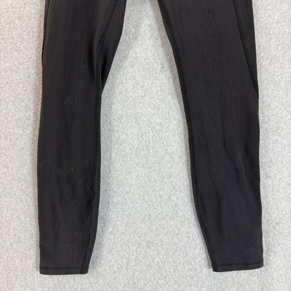 Lululemon Black Crop‎ Leggings Criss Cross Pure Practice Pant High Waist Size 6 - Picture 5 of 16